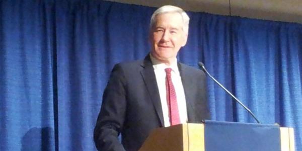 Russell Deyo, undersecretary for management, U.S. Department of Homeland Security, addresses attendees at the AFCEA Homeland Security Conference in Washington, D.C.