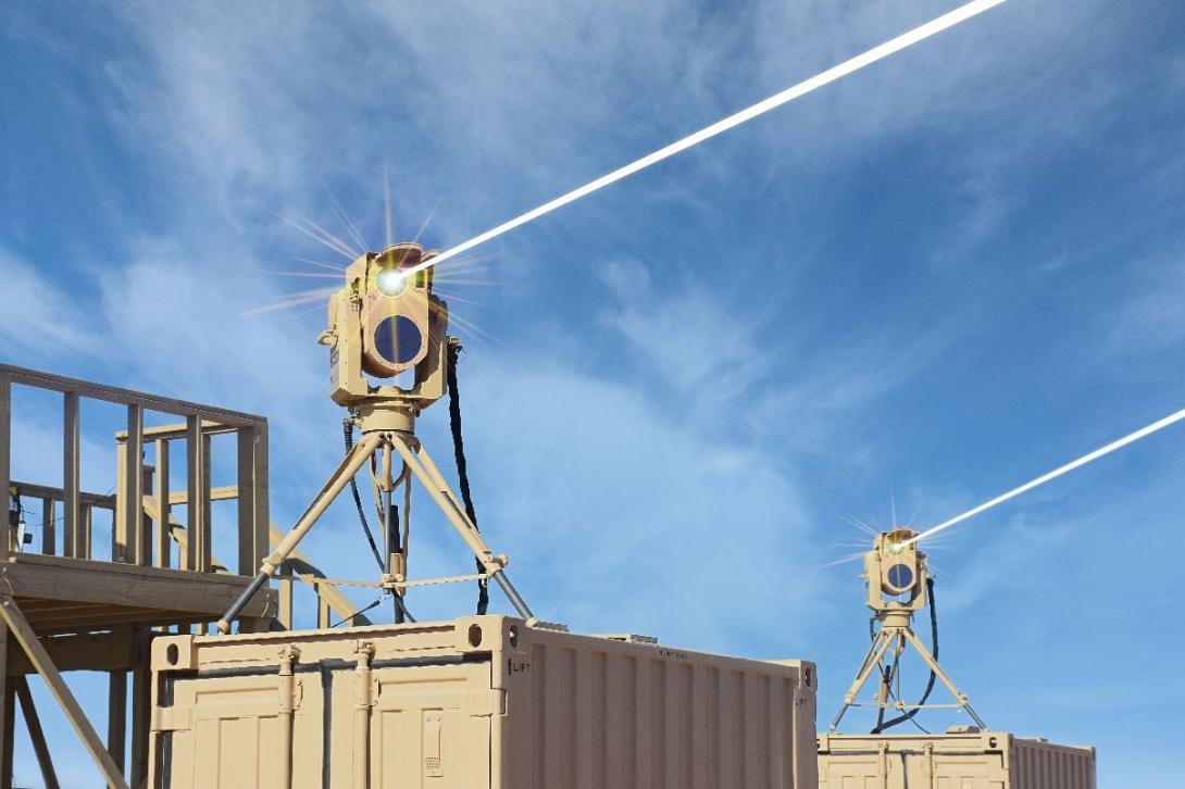 In addition to tactical vehicle applications, the Compact Laser Weapons System can also be mounted for ground-based needs. Credit: Boeing