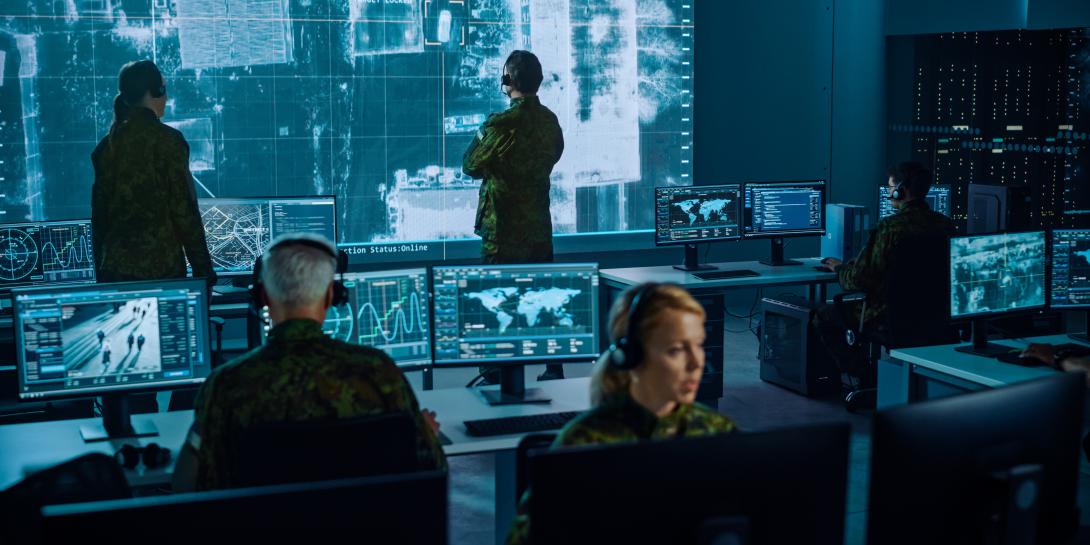 Connecting data siloes within the Defense Department helps speed operational decision making. Credit: Shutterstock/Gorodenkoff