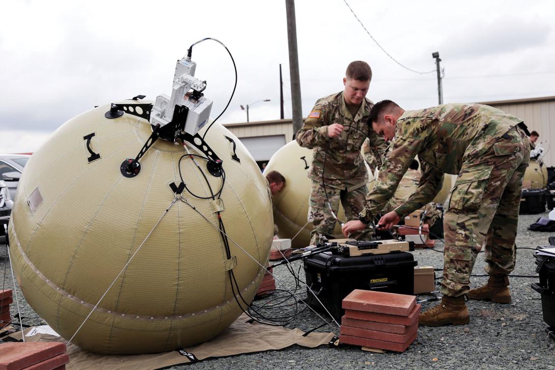 Project Manager Tactical Network equipped the first unit—the 3rd Brigade Combat Team, 82nd Airborne Division—with the new inflatable satellite communications system known as Transportable Tactical Command Communications. The system enables expeditionary mission command and situational awareness in the heart of evolving fights. U.S. Army photo by Amy Walker, PEO C3T