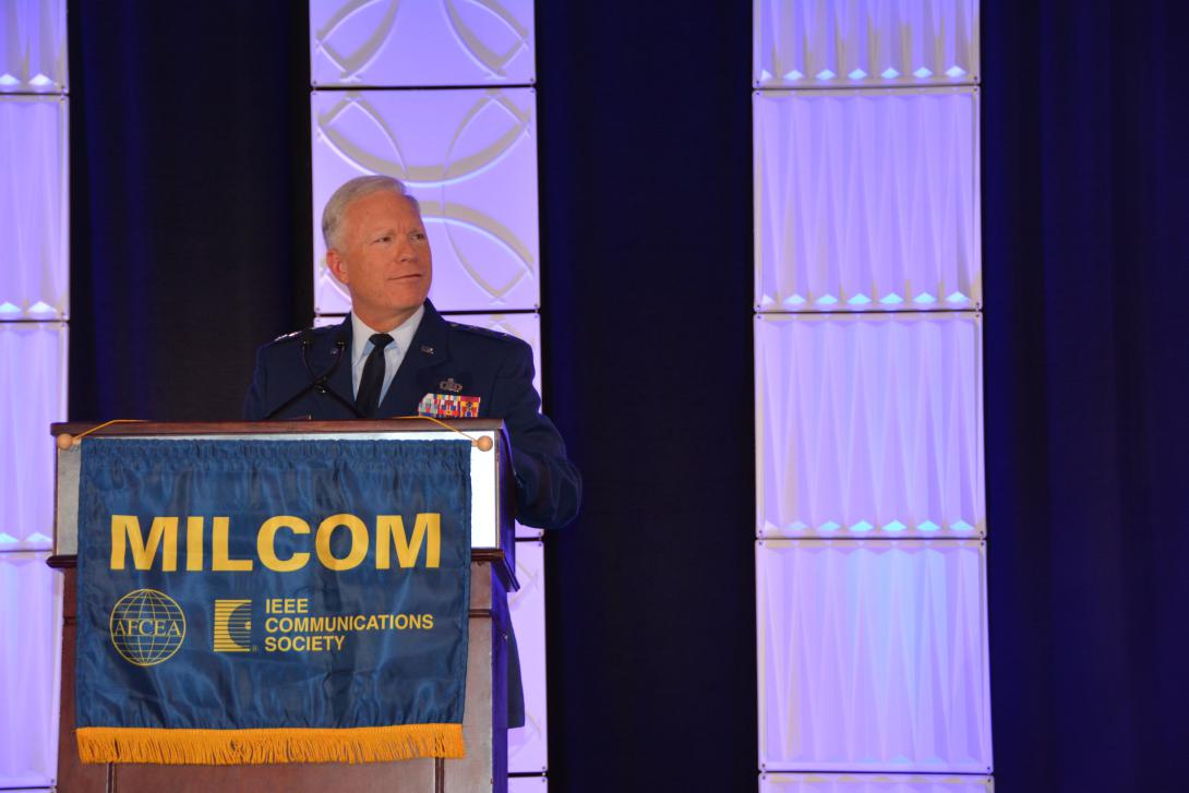 Lt. Gen. John Thompson, USAF, commander, Space and Missile Systems Center and commander, Air Force Space Command, is emphasizing a renewed interest in international partnership to help shoulder the cost of and bring innovation to the U.S. military’s satellite communications.