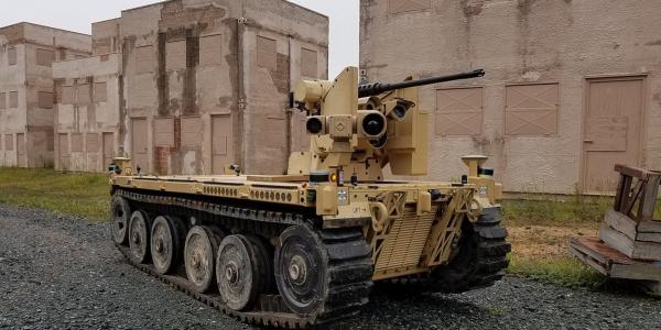 The U.S. Marine Corps’ Expeditionary Modular Autonomous Vehicle (EMAV) is a versatile, fully autonomous ground vehicle designed to provide tactical-scale infantry support at the platoon level.  U.S. Marine Corps Warfighting Lab