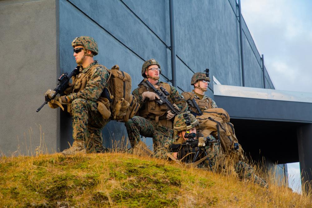 The Marine Corps Warfighting Laboratory’s work on robotic and autonomous systems will someday allow robots to make a first-wave assault instead of Marines.  U.S. Marine Corps photo by Lance Cpl. Menelik Collins