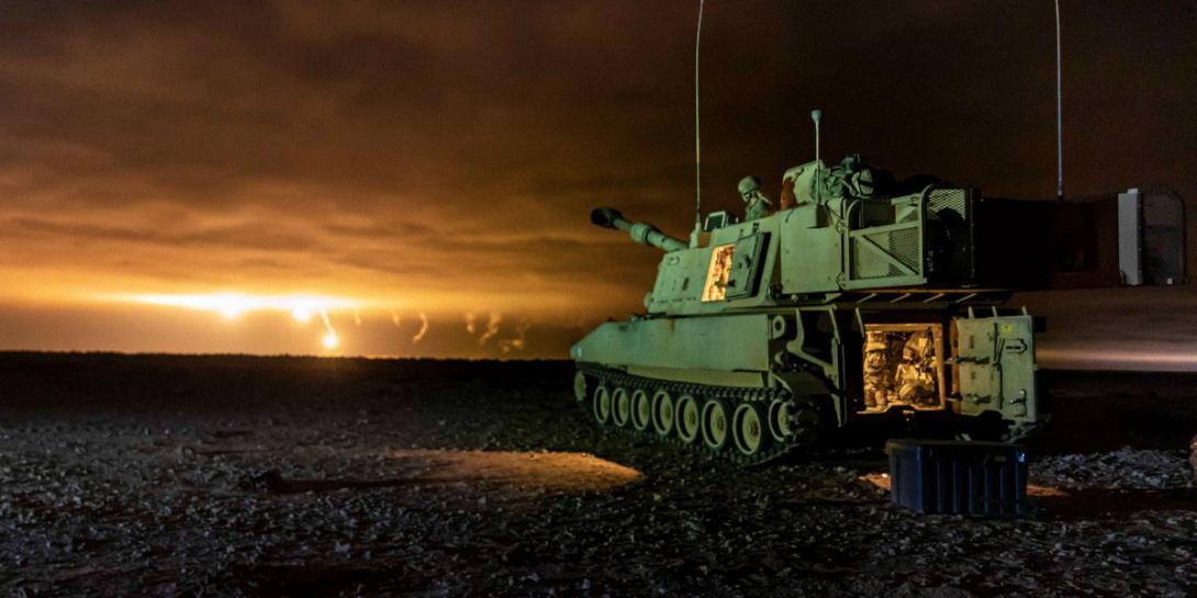 Soldiers observe fired artillery rounds in an M109A6 Paladin howitzer at the Tan Tan Training Area, Morocco in June, during African Lion, U.S. Africa Command’s largest joint, annual exercise. As the Army works to design the portfolio of Next Generation Combat Vehicles (NGCV), scientists at the Army Research Laboratory are examining how to measure communication between soldiers and robotic systems, to improve human-autonomous teams that will fight together in the NGCV. Army Sgt. 1st Class R.J. Lannom
