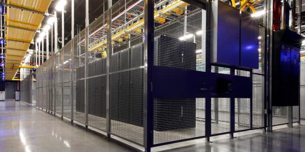 Multitenant data centers such as this Ashburn, Virginia, Equinix International Business Exchange facility are providing the physical link to cloud service providers.
