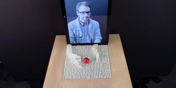 Daniel Leithinger, assistant professor at the ATLAS Institute and the Department of Computer Science at the University of Colorado Boulder, suggests that advanced computer interfaces can allow users to touch, grasp and deform data physically, transforming computer and human interaction.  MIT Media Lab