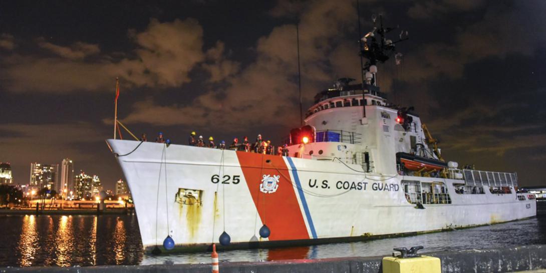 The Coast Guard faces bandwidth challenges, and the service is looking at how to optimize applications on smaller ships.
