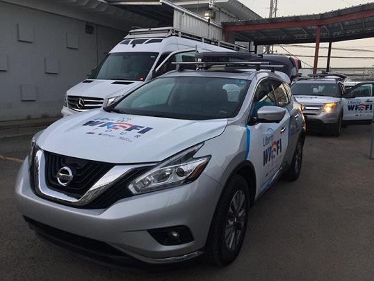 As satellite operators move to mobile platforms, connectivity abounds. Intelsat’s satellite technology, when paired with Kymeta’s flat-panel antenna on an automobile, provided emergency communications last year in Puerto Rico after Hurricane Maria. Credit: Intelsat