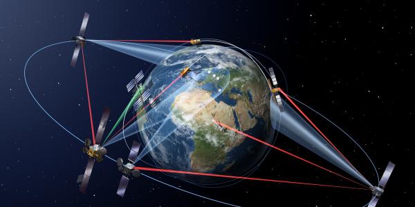 Europe has a laser communications system in operation, the SpaceDataHighway. Credit: Airbus