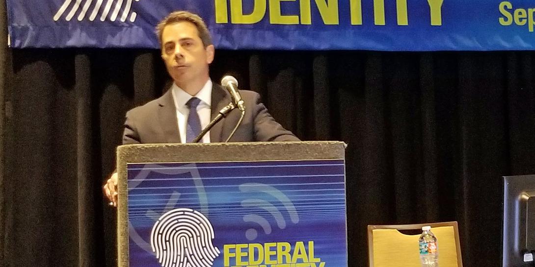 FinCEN Director Kenneth Blanco speaks at AFCEA International's Federal identity Forum and Expo September 24 in Tampa, Florida. Credit: Shaun Waterman