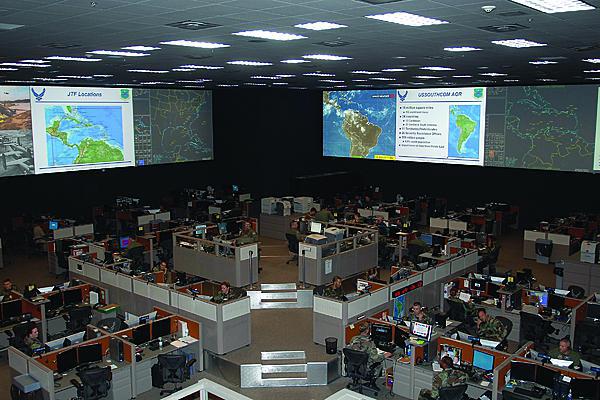 Air operations centers, like the 612th air and space operations center at Davis-Monthan Air Force Base, Arizona, are the command and control centers for planning, executing and assessing joint air operations.