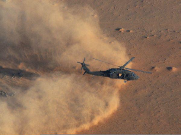 A U.S. Army UH-60 Black Hawk helicopter takes off in Kandahar province, Afghanistan. U.S. Army officials estimate the Better Buying Power initiative has saved more than $700 million on Apache and Chinook helicopters.