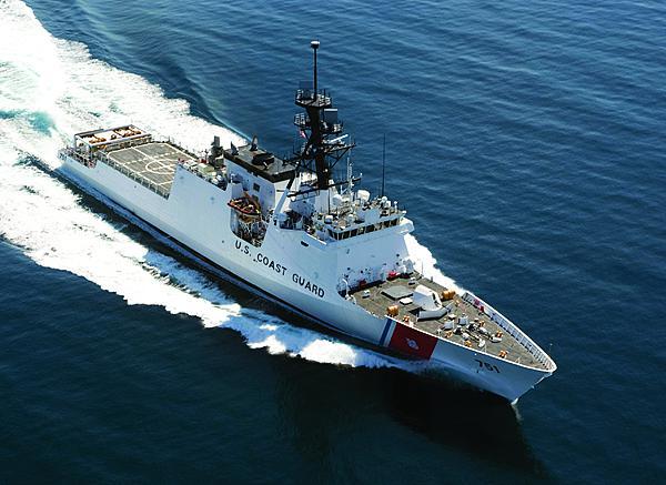 The USCGC Waesche, the second of the National Security Cutter class, was outfitted in 2013 with a suite of technologies procured under the Coast Guard’s C4ISR project.