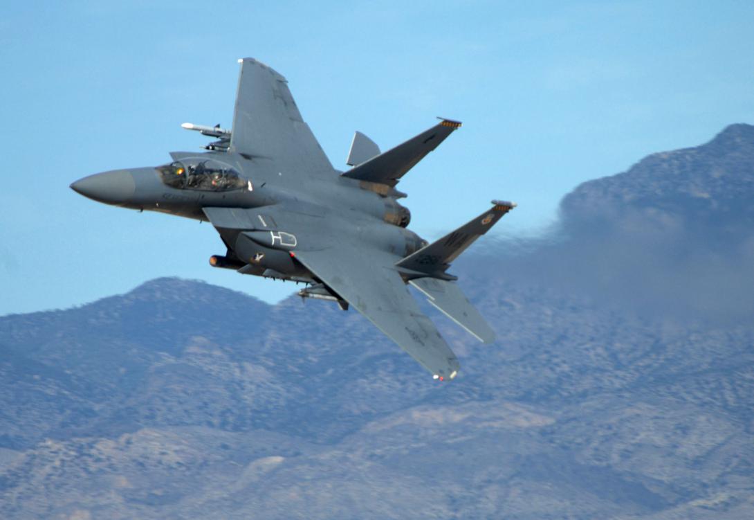 An F-15 Eagle conducts its final tactical mission in September as part of multinational exercise Bold Quest at Nellis Air Force Base, Nevada. Bold Quest and similar exercises offer lessons learned for developing the Mission Partner Network and improving operational interoperability among international partners.