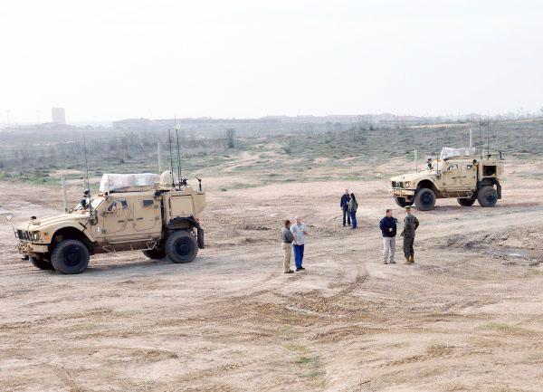 The MCTSSA team evaluates vehicles designed to provide a network-on-the-move capability.