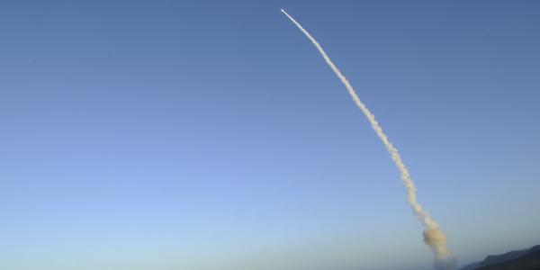 An unarmed Minuteman III intercontinental ballistic missile launches for an operational test. Boeing has been awarded a $466,500,000 indefinite-delivery/indefinite-quantity contract for missile guidance repair. 