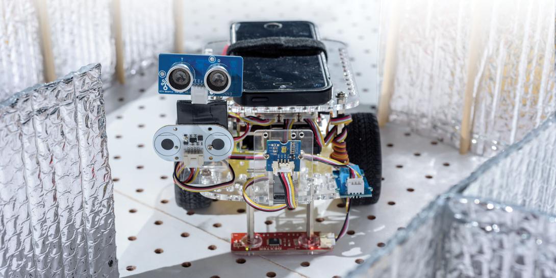 The HoneyBot, a robotic system acting as a honeypot to lure hackers, could be used to protect critical infrastructure facilities. Credit: Rob Felt