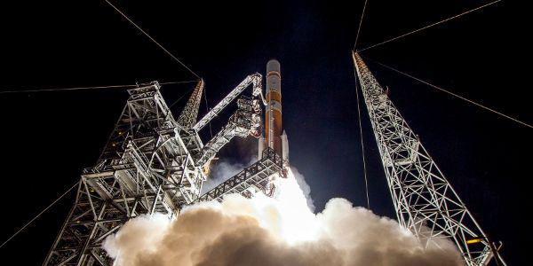 The Air Force launches the ninth Boeing-built Wideband Global SATCOM satellite at Cape Canaveral Air Force Station, Florida, in March of 2017. U.S. military leaders intend to use new satellite constellations designed for Internet of Things purposes to enable greater SATCOM on the battlefield. To do that, Army researchers are developing advanced ground terminal technologies.  Courtesy photo by United Launch Alliance