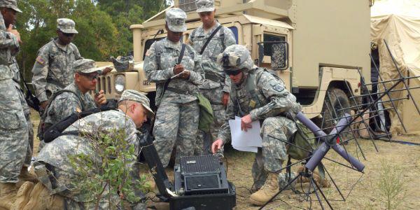 U.S. Army soldiers conduct satellite communications terminal training at Fort Hood, Texas. Future satellite communications terminals may be more resilient, reliable, automated and easy to use. U.S. Army photo by Spc. Danielle Ferrer