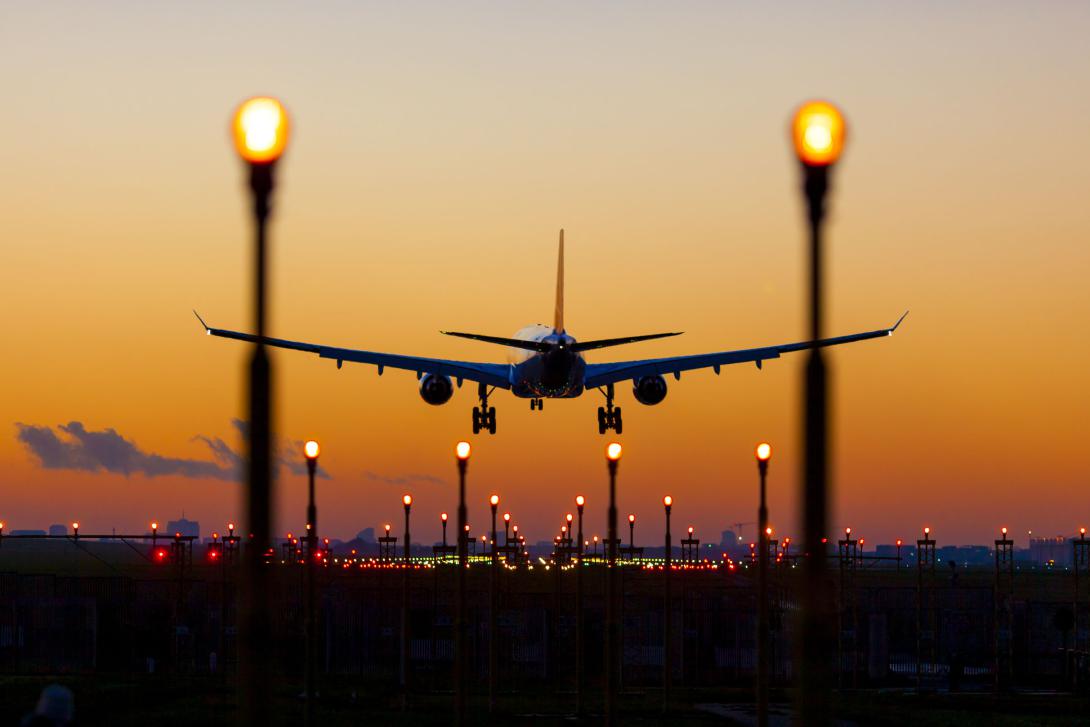Airports and other transportation services depend on positioning, navigation and timing systems, such as GPS. Credit: Shutterstock/Guido Benedetto​