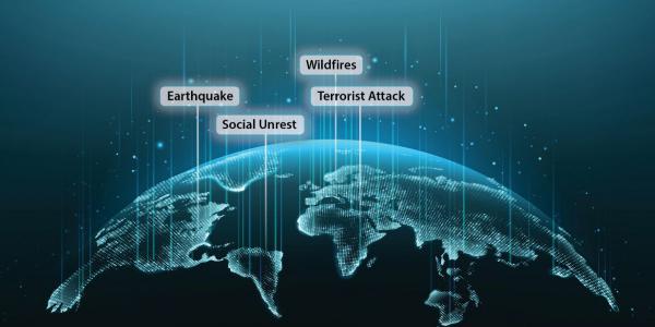 The artificial intelligence software provided by Stabilitas Intelligence Communications is designed to warn organizations of disruptive global or local events, including natural disasters, social unrest, political upheaval, or terrorist attacks, predict the results on the clients’ organization and operation, and help develop a response plan.  Vit-Mar/Shutterstock