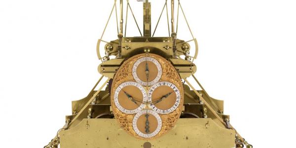 Clockmaker John Harrison invented the marine chronometer in response to a British naval disaster in 1707. The invention illustrated the benefits of time-based navigation over astronomy-centered techniques. 