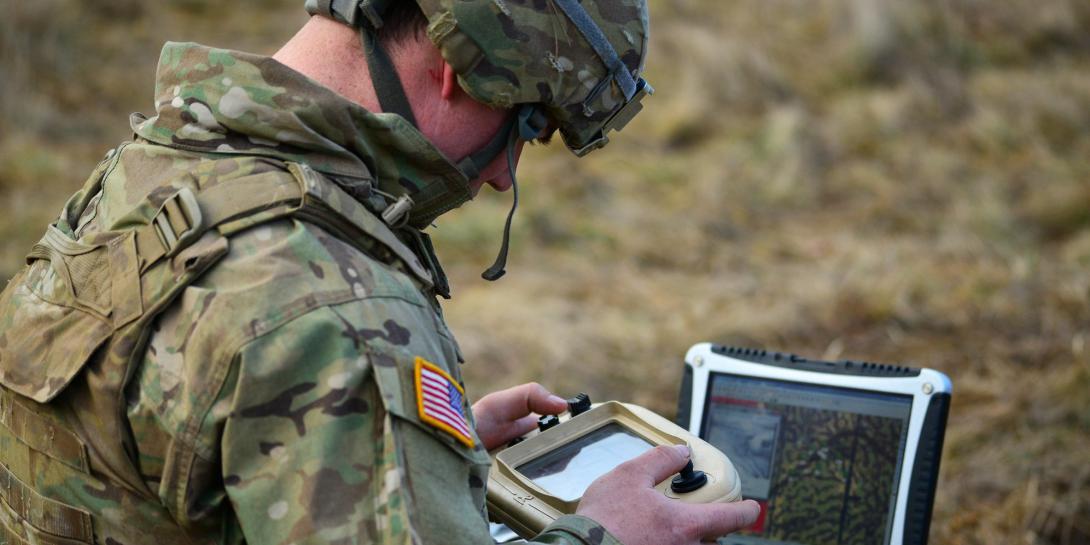 A U.S. Army specialist tracks and monitors flight hours for an RQ-11 Raven unmanned aerial vehicle. Multiple Army initiatives aim to better attract and retain a talented workforce, including those with technical skills. Credit: U.S. Army