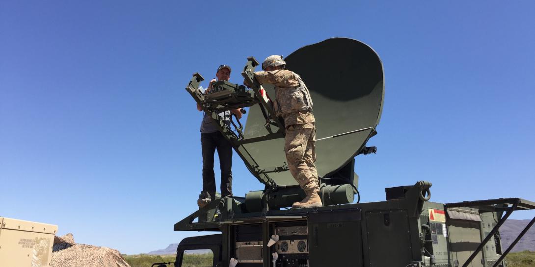 The Army’s CCDC C5ISR Center uses field experimentation, such as the annual Network Modernization Experiment, to evaluate the maturity of DOD and industry technologies early in the research and development cycle and in a relevant, threat-based environment. Credit: U.S. Army