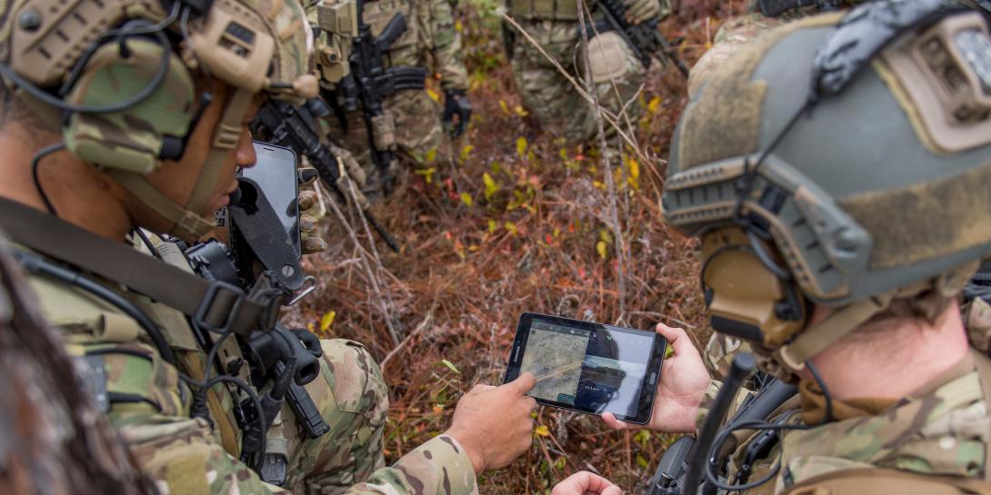 The Tactical Assault Kit (TAK) is a map-based software application that enables coordination among thousands of users with features such as a position data, chat, mission planning and shared overlays. Army researchers say it is being integrated with unmanned vehicles, virtual reality, wearable computers and heads up displays. Credit: U.S. Army CCDC C5ISR Center