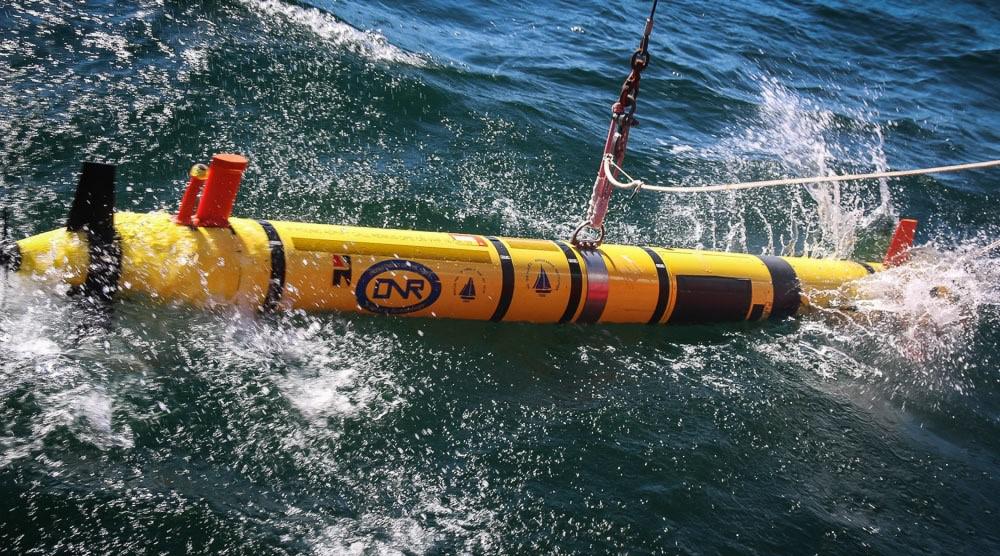 Members of the Office of Naval Research launch the REMUS 600 autonomous underwater vehicle for mine search and identification operations off the coast of Bornholm Island in support of exercise Baltic Operations (BALTOPS) in June 2018. BALTOPS is the premier annual maritime-focused exercise in the Baltic Region and one of the largest exercises in Northern Europe enhancing interoperability among allied and partner nations.  U.S. Navy photo by Chief Mass Communication Specialist America Henry/Released