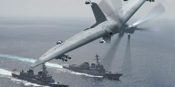 The Tactically Exploited Reconnaissance Node, aka Tern, is an unmanned aerial system (UAS) that can launch and land vertically. Photo illustration by DARPA