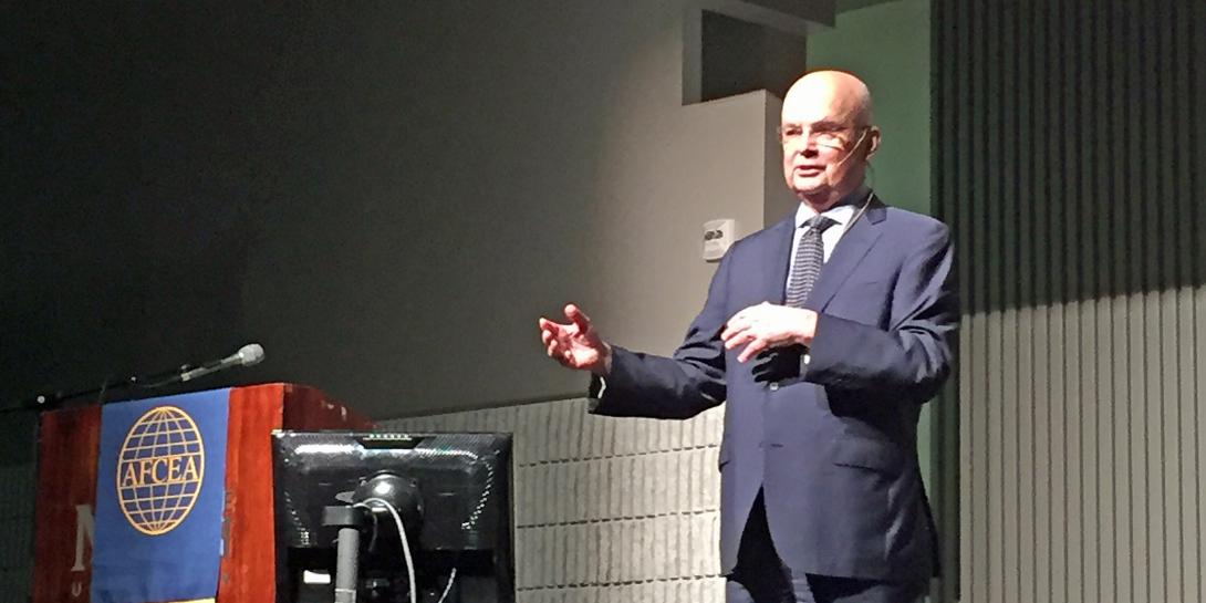 “Russia is not a resurgent power. Russia is a remonstrate power,” said Gen. Michael Hayden, USAF (Ret.), principal, the Chertoff Group, during his morning keynote at the AFCEA/GMU Critical Issues in C4I Symposium.