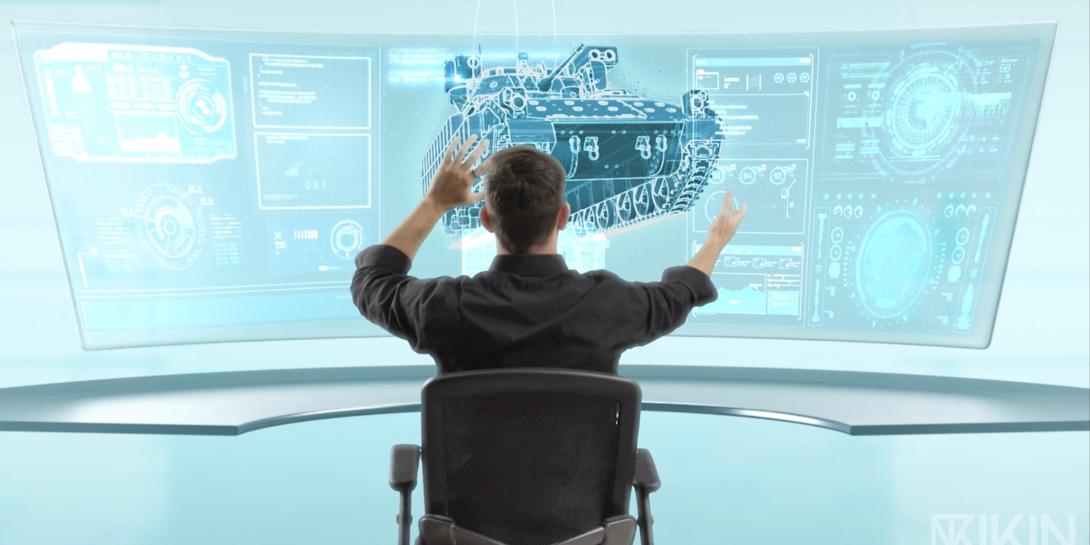 The military is employing hologram-based solutions to aid in logistics. Credit: IKIN Inc.