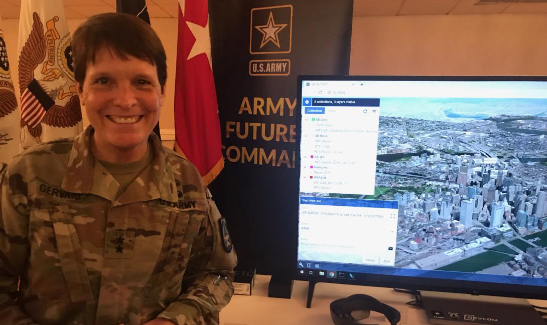 Synthetic Training Environment Cross-Functional Team Director Maj. Gen. Maria Gervais, USA, purports that the Army’s new 3D mapping tool, One World Terrain, will bring vital information to soldiers at the tactical edge.
