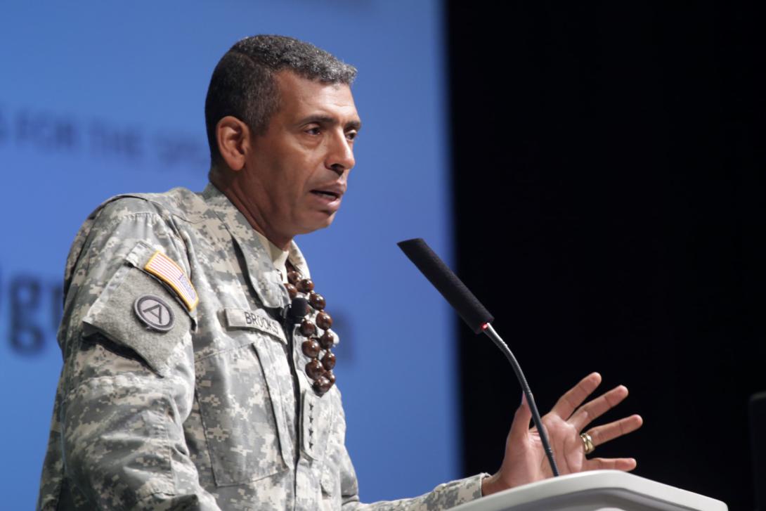 Gen. Vincent Brooks, USA, commanding general of the U.S. Army, Pacific, describes the challenges facing coalition assured interoperability.