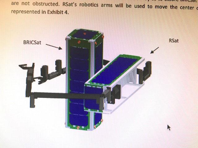 AMODS BRICSats provide the propulsion to the repair Rsats.