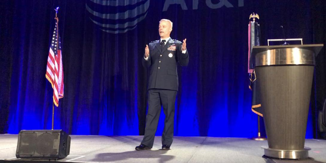 Lt. Gen. Timothy Haugh, USAF, reports that the 16th Air Force reached full operational capability on April 21, during a virtual AFCEA Alamo luncheon event the same day. The general also spoke at the chapter’s ACE event in November. 