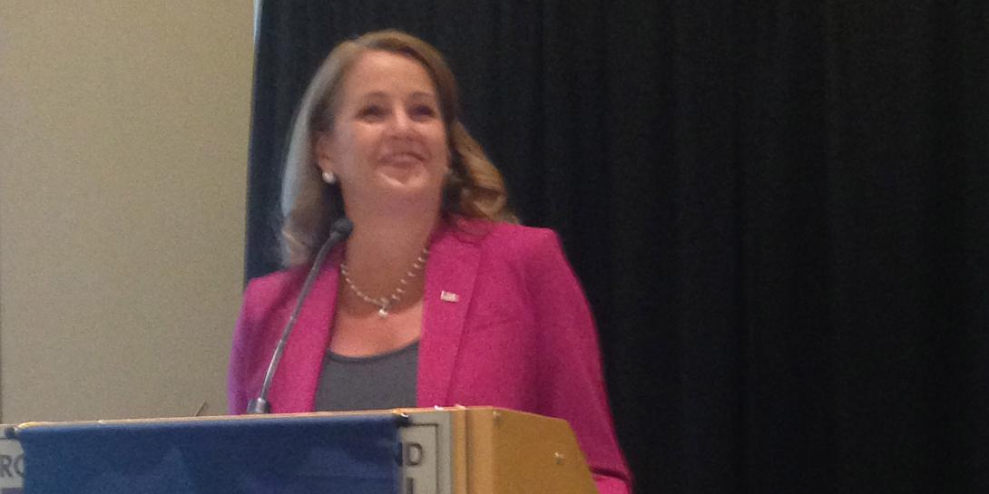 Suzette Kent, federal chief information officer, Office of Management and Budget, describes the information security thrusts the federal government will undertake during her keynote address at the AFCEA Homeland Security Conference in Washington.