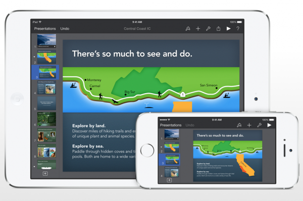 Keynote app for iPad and iPhone