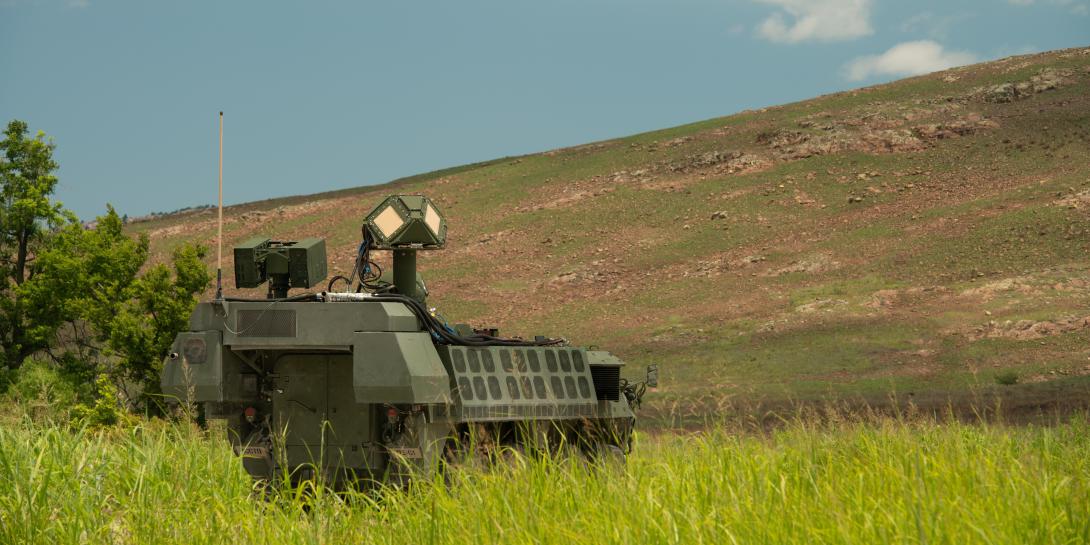 The U.S. Army’s Combat Shoot-Off, held this summer at Fort Sill, Oklahoma, helped the service identify which vendor Directed Energy-Maneuver Short-Range Air Defense (DE M-SHORAD) to choose for its laser-equipped Stryker combat vehicles, of which the service will field 4 systems to in 2022. Credit: U.S. Army photo by Jim Kendall