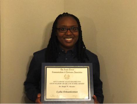 Lydia Oshunkentan is pursuing a Master of Science in information security.
