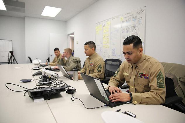 The new Marine Corps computer system, MCRISS II, brings commercial cloud, a custom dashboard, a mobile platform, and eventually artificial intelligence and other technologies to recruiters. U.S. Marine Corps photo by Joseph Neigh