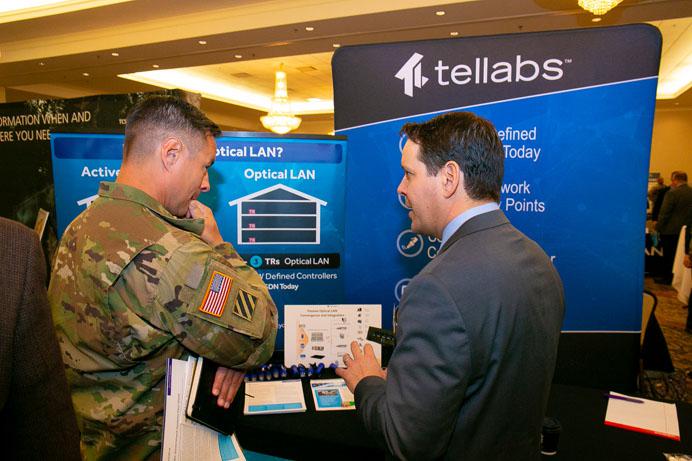 In addition to presentations, the AFCEA Army Signal Conference includes exhibits demonstrating industry solutions.