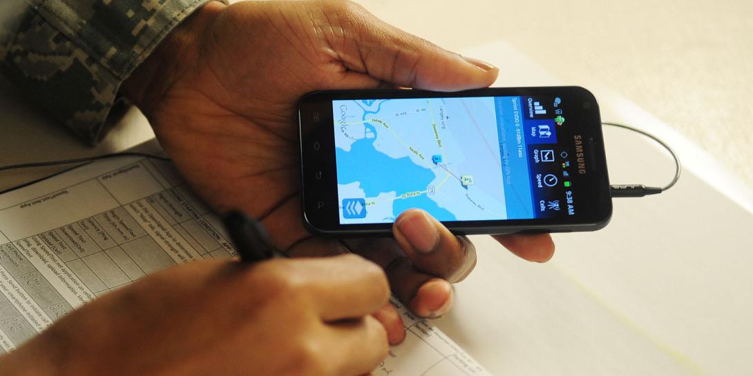 Unified communications benefit from mobile access and multi-use smart technologies such as smartphones and tablets to enable personnel to conduct their mission tasks. Credit: U.S. Air Force photo by Staff Sgt. Ashley Hawkins/Released