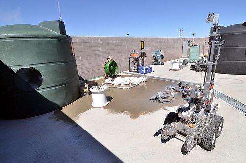 In previous rodeos, teams competed in simulations that included a tornado-damaged nuclear reactor scenario. Operators were tasked with quickly locating and moving simulated fuel rods, stopping the flow of radioactive water from running into a storm drain system and minimizing radioactive contamination on the robot.