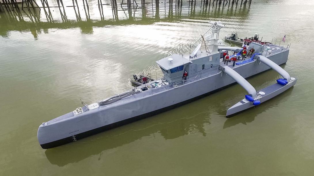 The construction cost for DARPA's Sea Hunter unmanned prototype is roughly $23 million, and will cost $15,000 to $20,000 a day to operate.