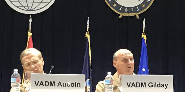 Are the U.S. armed forces ready to fight? It depends, says Vice Adm. Michael Gilday, USN, (c).