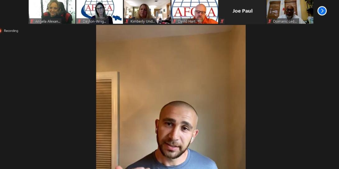 U.S. Army MSG Pavel “Pasha” Palanker, a 17-year combat veteran and Purple Heart recipient facing severe PTSD offers ways to handle stress during the holidays and pandemic. Photo courtesy of the AFCEA Gold Vault Chapter