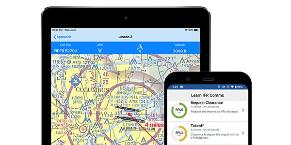 A new tool from West Lafayette, Indiana-based PlaneEnglish provides a training application for new pilots learning to speak with air traffic controllers during all flight phases, from taxi out, to takeoff, to airspace entrance, approach, landing and taxi in, the company says. Credit: PlaneEnglish