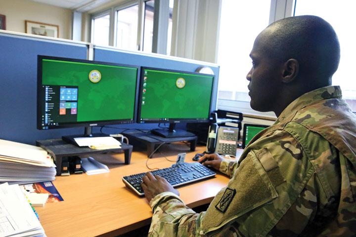 The Army Research Laboratory’s research efforts into cyber resiliency include development of autonomous self-monitoring systems that do not require network experts to follow cyber activities around the clock without assistance. Credit: U.S. Army